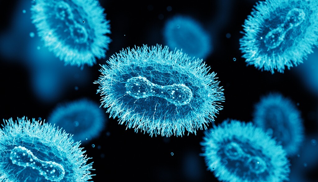 Rendered image of the mpox virus.
